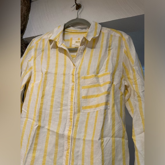 Anthropology Maeve High-Low Buttondown. Size X-Small. NWOT. - Picture 7 of 13